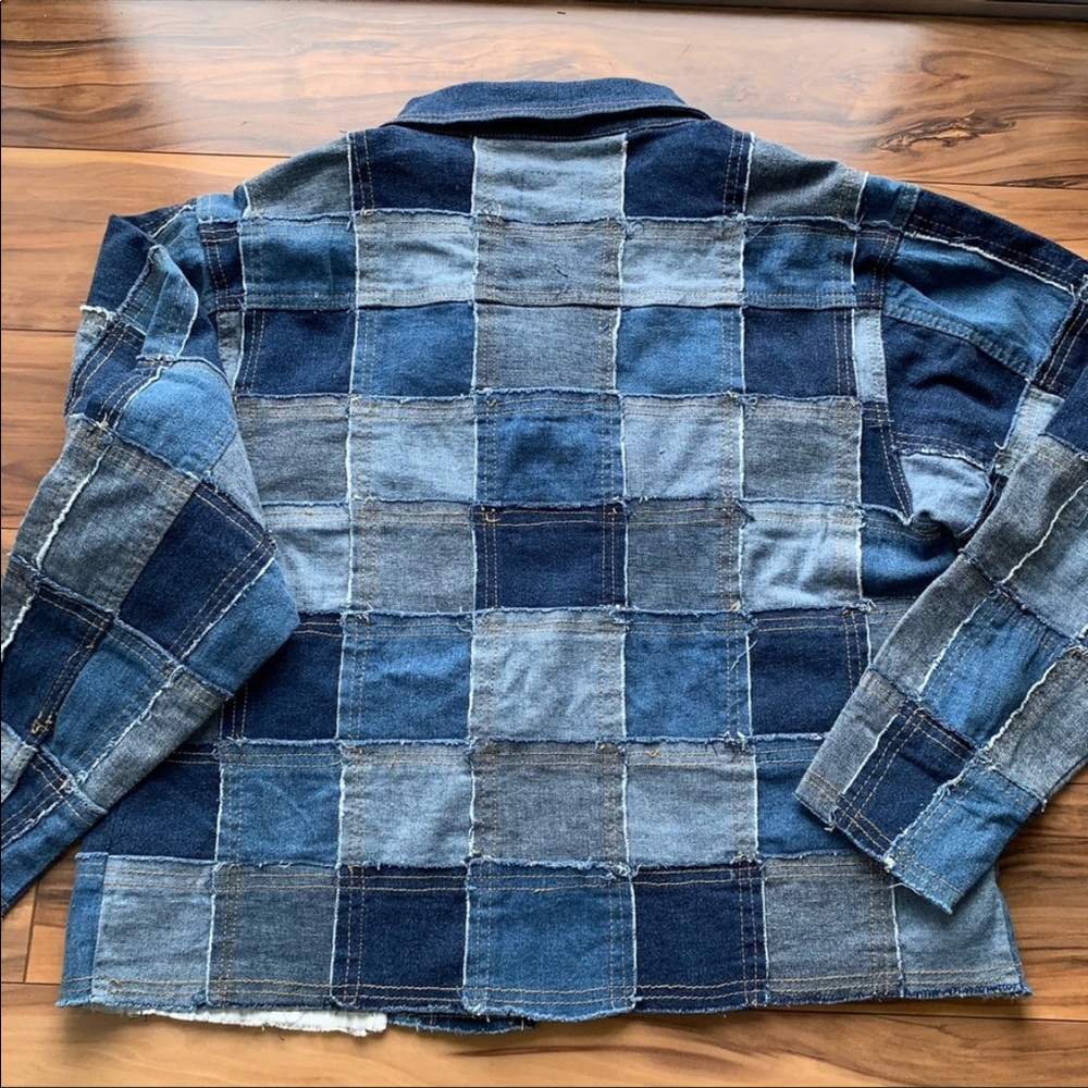 Baby Noiz patchwork denim jacket XL